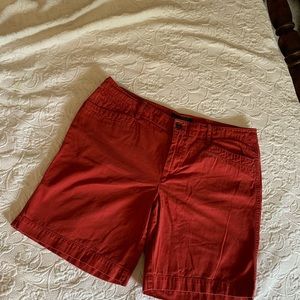 RALPH LAUREN Red Jean Shorts